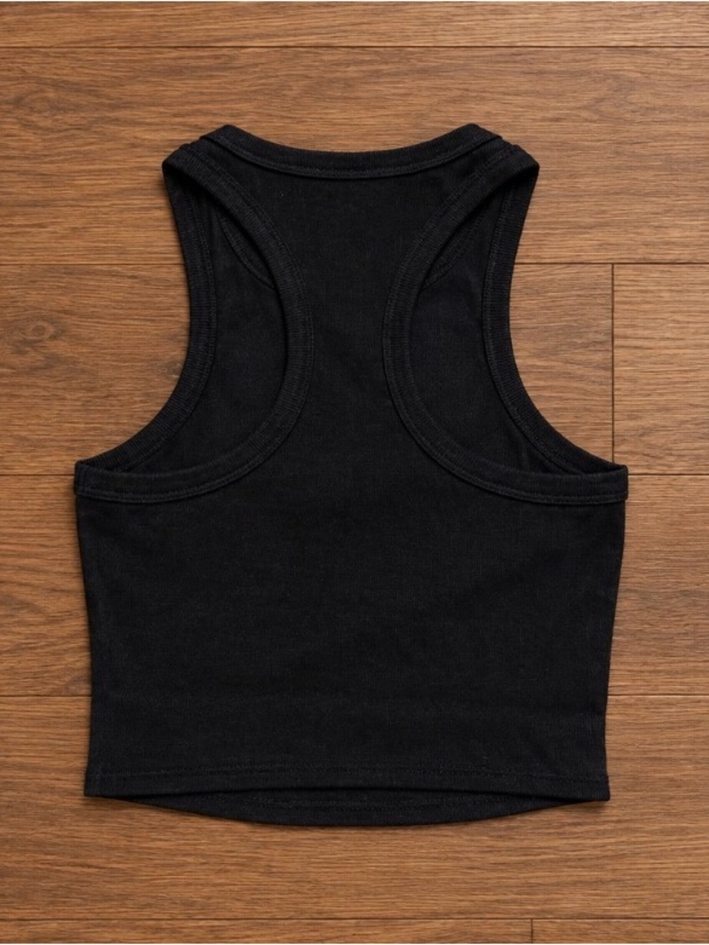 ALO Yoga Black Ribbed Racerback Crop Tank - Picture 2 of 2